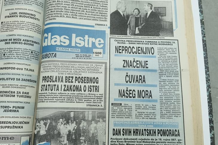 Glasa Istre 18. rujan  1993. 