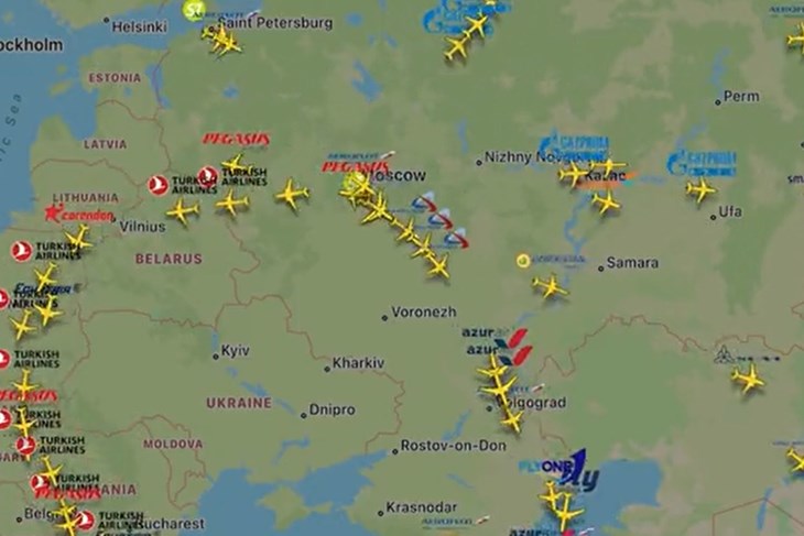 (Foto: Screenshot Flightradar)