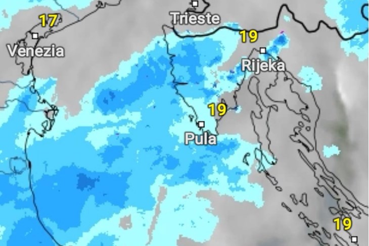 (Foto: Screenshot Vrijeme i radar)