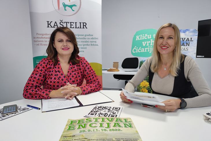 Načelnica Lanišća Roberta Medica i županijska pročelnica za turizam Nada Prodan Mraković