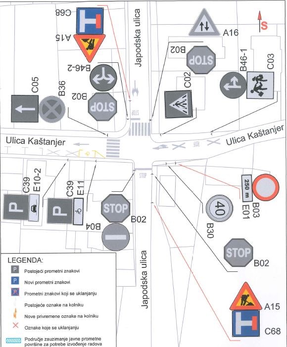 Radovi u Ulici Kaštanjer