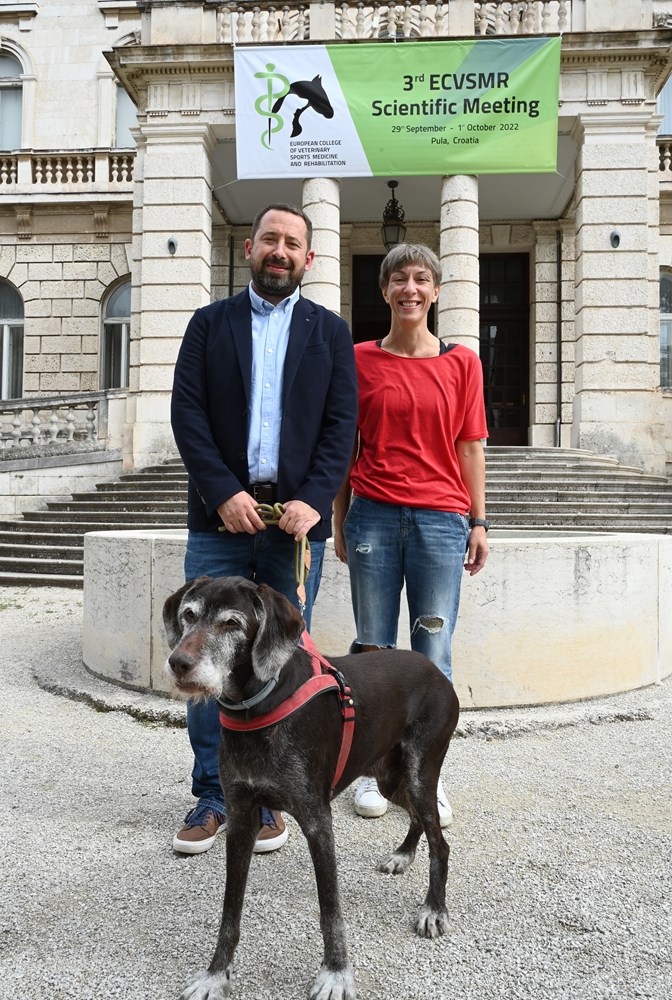 Zoran Vrbanac i Nika Brkljača Bottegaro u rodnu Pulu doveli su 3. Simpozij Europskog koledža veterinarske sportske medicine i rehabilitacije, treći po redu i prvi održan u Hrvatskoj (Snimio Danilo Memedović)