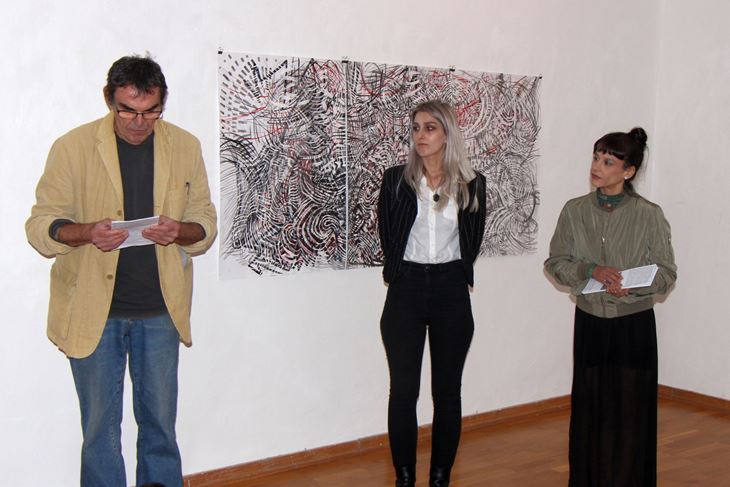 Eugen Borkovsky, Mariana Ban i Ivna Bruck na prezentaciji projekata (Snimio Luka Jelavić)