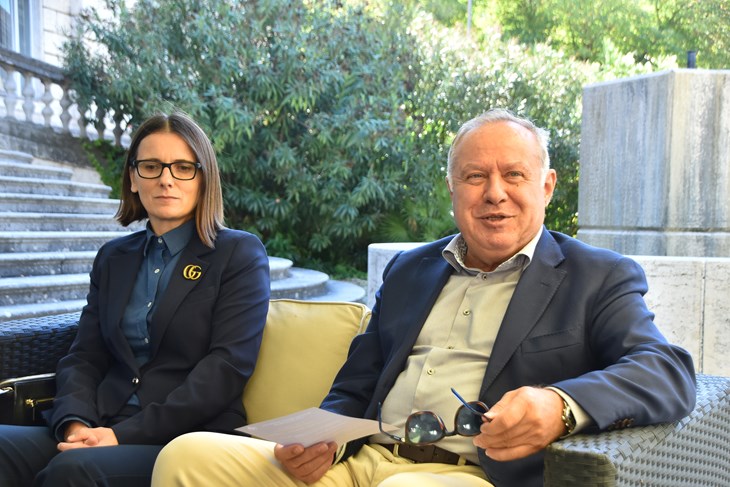Predsjednik Nacionalne zajednice Bošnjaka Istre Senad Pršić i tajnica NZBI Mirela Čaušević (Snimio Duško Marušić Čiči)