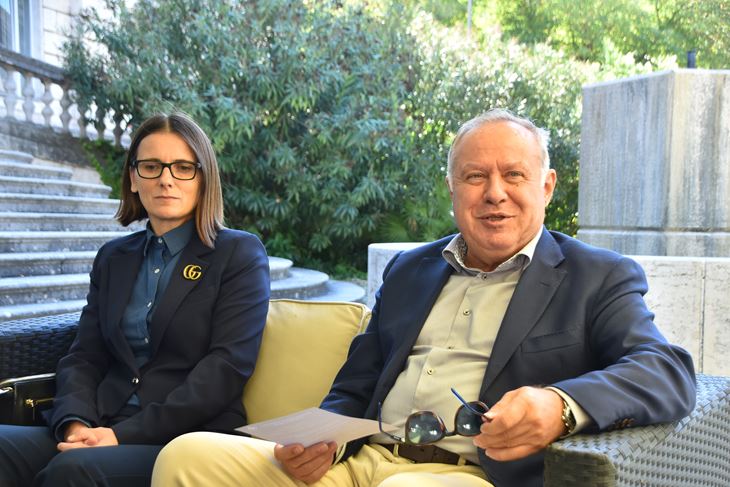 Predsjednik Nacionalne zajednice Bošnjaka Istre Senad Pršić i tajnica NZBI Mirela Čaušević (Snimio Duško Marušić Čiči)
