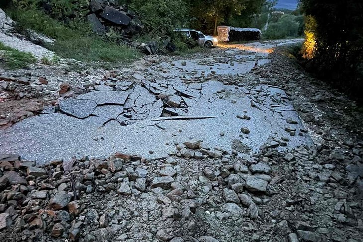 Posljedice nedavnog odrona u Zamaskom dolu