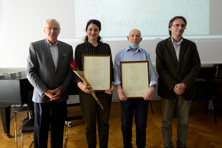 Robert Matijašić, Nataša Nefat, Miroslav Bertoša i Dean Krmac (snimio Dejan ŠTIFANIĆ)