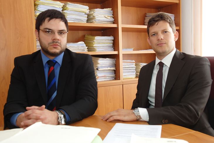 Odvjetnici Kuzmanović i Vinković (snimio Danilo MEMEDOVIĆ)