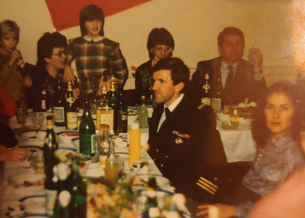 Josip Hrvatin kao kapetan korvete na jednom od dočeka Nove godine u Lori