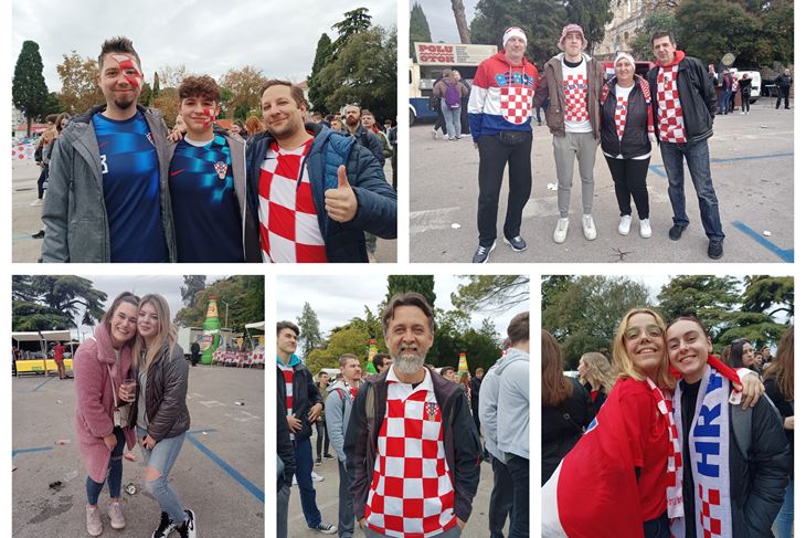 Pulske navijačice i navijači danas na Karolini 