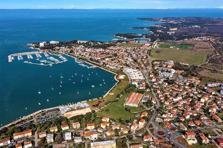 Umag panorama - ilustracija