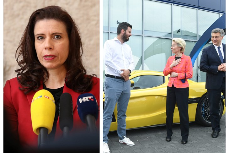 Katarina Peović (foto Damian Tadić/Cropix)/Mate Rimac (foro Goran Mehkek/Cropix)