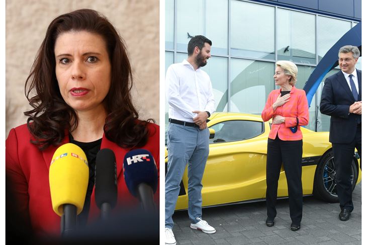 Katarina Peović (foto Damian Tadić/Cropix)/Mate Rimac (foro Goran Mehkek/Cropix)