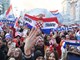  Navijaci priredjuju docek Vatrenima na glavnm trgu (foto: Goran Mehkek / CROPIX)
