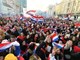  Navijaci priredjuju docek Vatrenima na glavnm trgu (foto: Goran Mehkek / CROPIX)