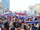  Navijaci priredjuju docek Vatrenima na glavnm trgu (foto: Goran Mehkek / CROPIX)