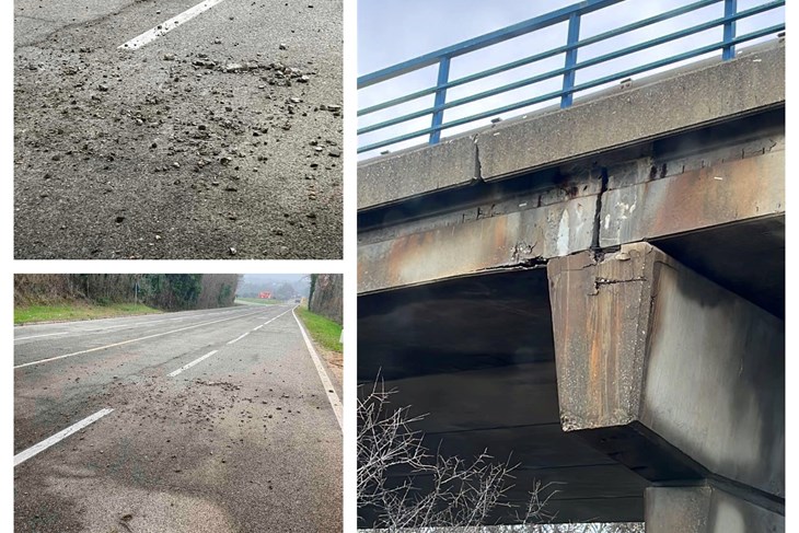 Oštećen vijadukt kod Baderne (Facebook MO Baderna)