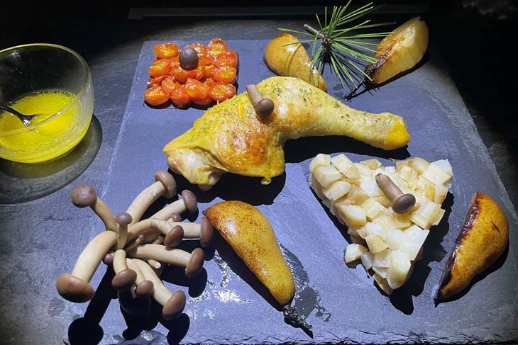 Pollo al pino