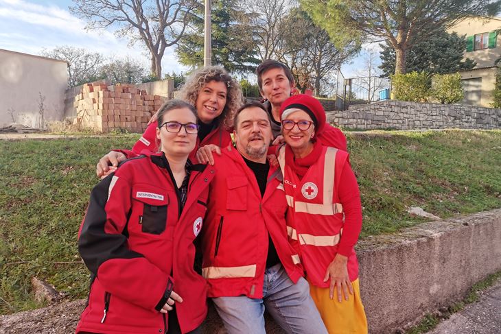 Volonteri Martina Miletić, Dean Batelić, Milena Blažina, Barbara Škopac i Morin Kudić