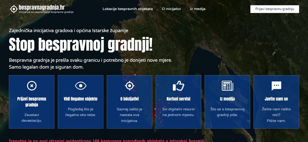 Nova internetska stranica bespravnagradnja.hr