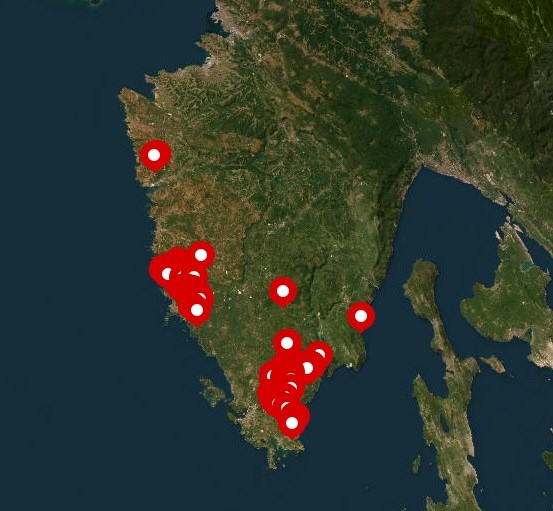 Trenutno je na ovoj stranici evidentirano 166 bespravno sagrađenih objekata u Istarskoj županiji