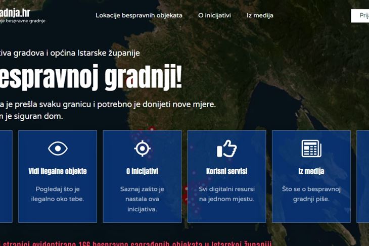 IDS-ov portal za prijavu bespravne gradnje