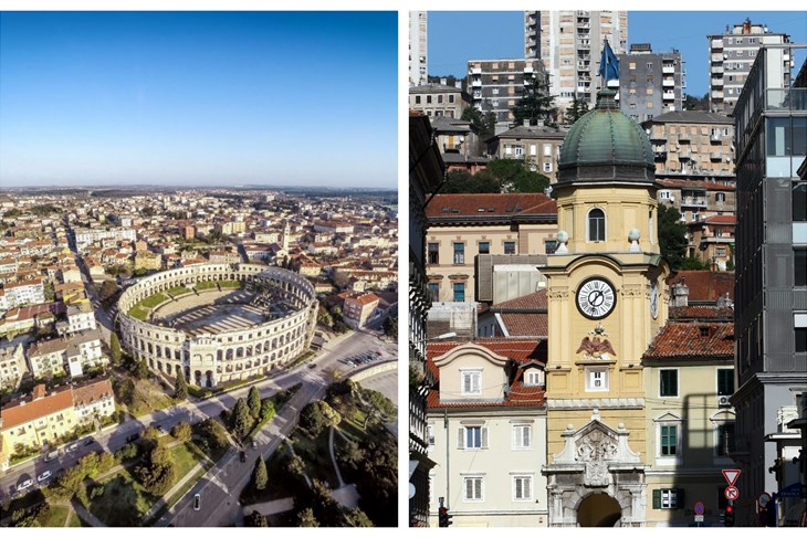 Pula (foto: Grad Pula) / Rijeka ( foto: CROPIX)