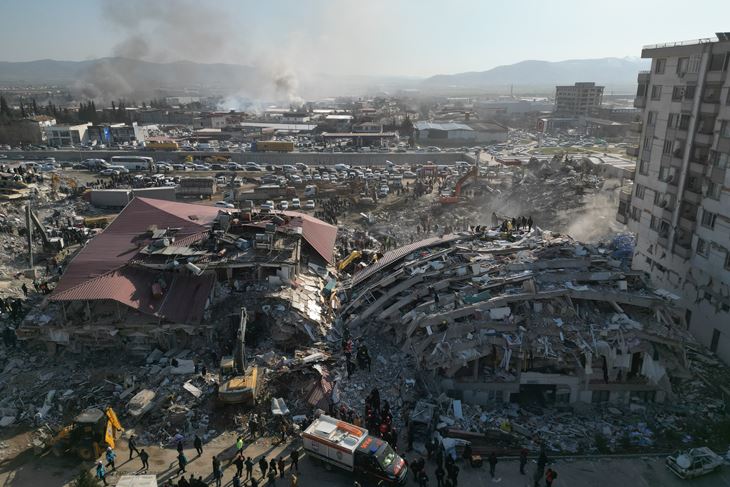 Gradovi Kahramanmaraş, Hatay, Nurdagi i Osmaniyeu su 80-90 posto srušeni do temelja, kaže Luka (EPA/Abir Sultan)