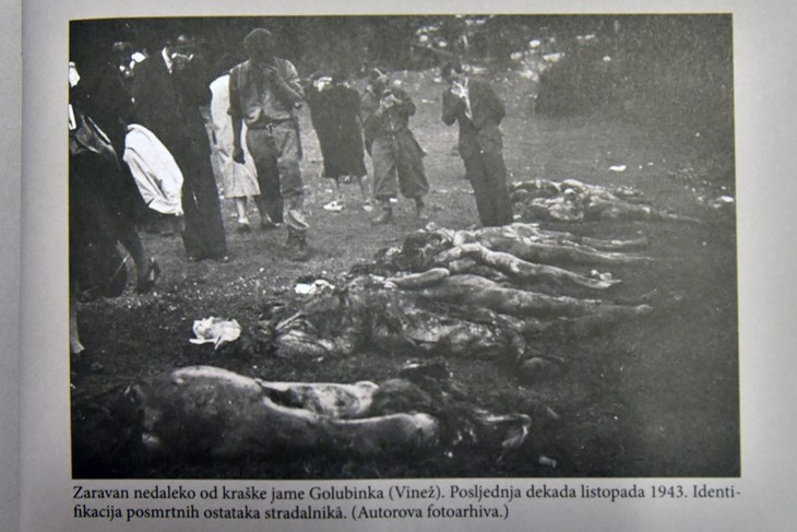 Povijesne činjenice istražio je i u knjizi "Fojbe mit ili stvarnost" objavio pulski povjesničar Davor Mandić (Snimio Duško Marušić Čiči)