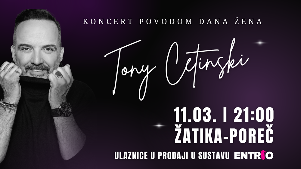 Tony Cetinski u porečkoj dvorani Žatika