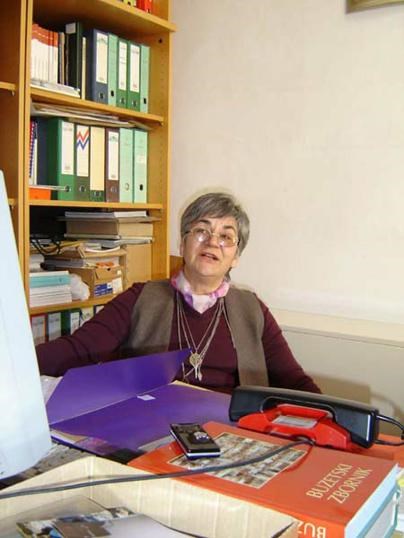 Dunja Širec kao viša kustosica Arheološkog muzeja Istre