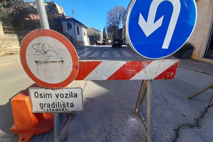 Zbog radova trenutno je zatvorena i Mutilska ulica (Snimila Tea Tidić)