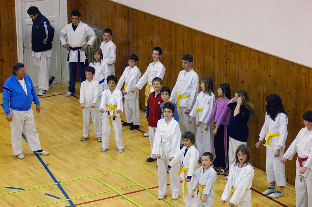 Matija Rojnić - Mate Karate i članovi karate kluba "Pula" (Arhiva)