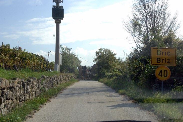 Incident se dogodio na cesti između mjesta Kortina i Brič na Bujštini