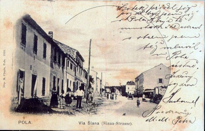 Rijetki prikaz periferije Pule – Šijana (Izvor: Stanko Guštin)