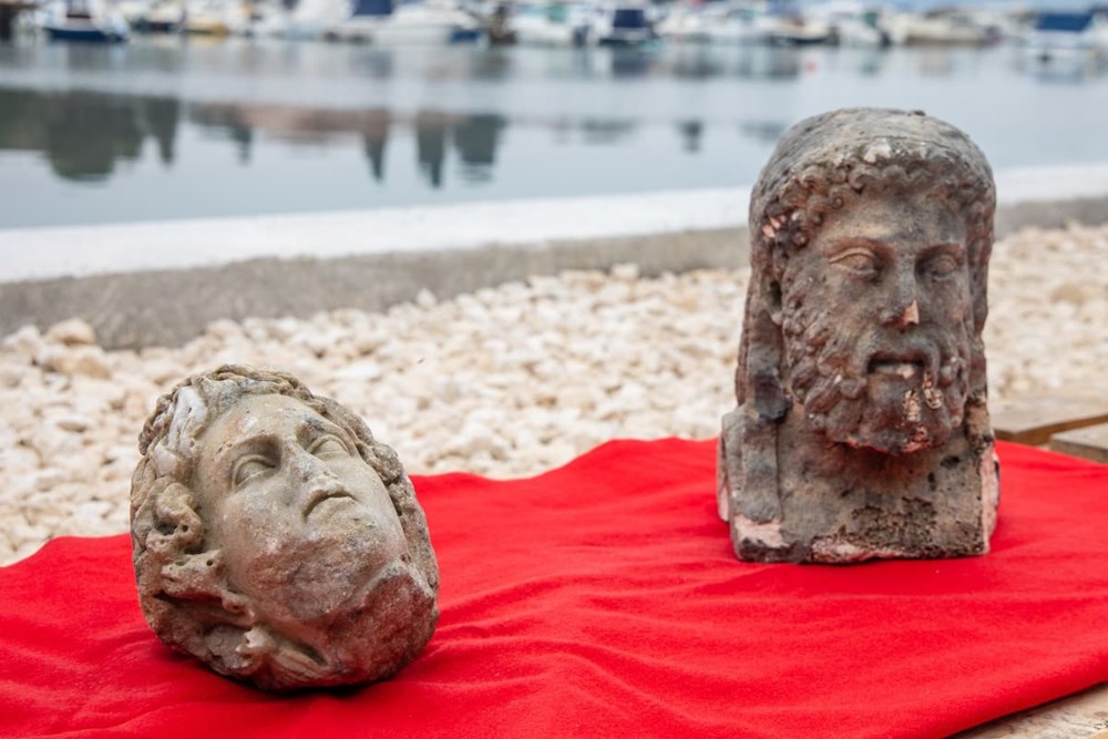 Valbandon, antičke skulpture pronađene 2022. godine (foto: Arhiva GI)