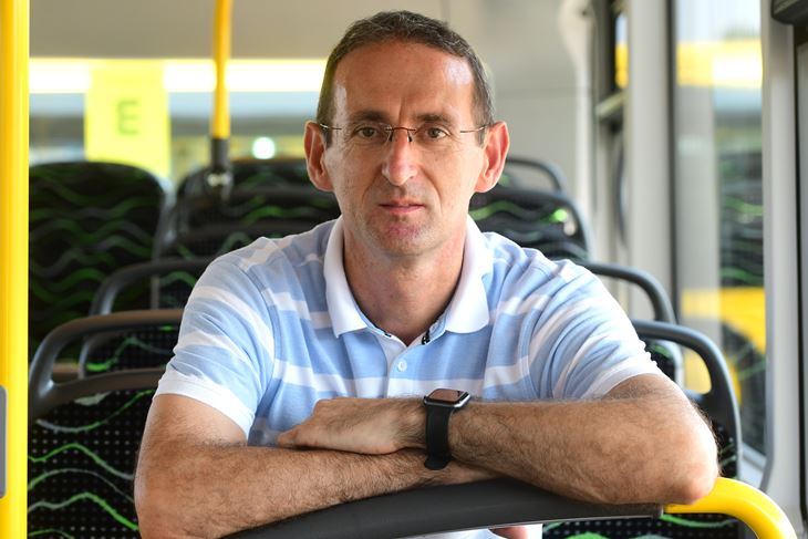Igor Škatar iz vremena kada je radio u Pulaprometu (snimio Milivoj MIJOŠEK)