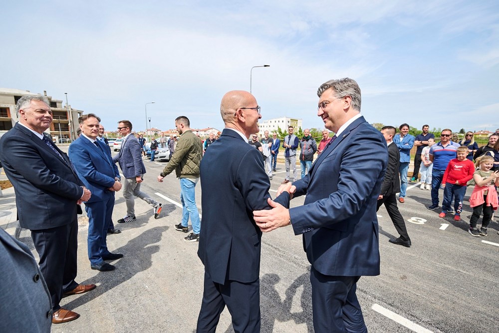 Umaški gradonačelnik Vili Bassanese i Andrej Plenković