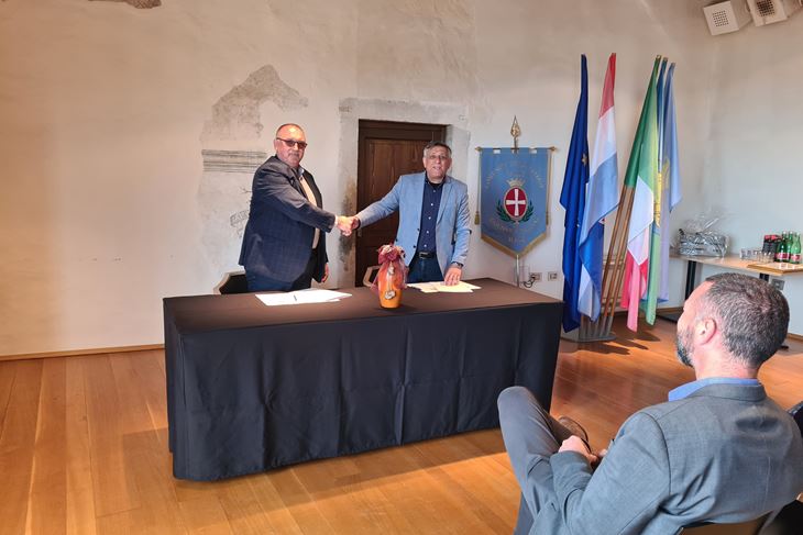 Načelnik Općine Donji Kraljevec Miljenko Horvat i baljanski načelnik Edi Pastrovicchio 