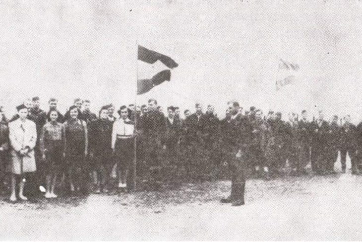 Partizani pred ulazak u Poreč