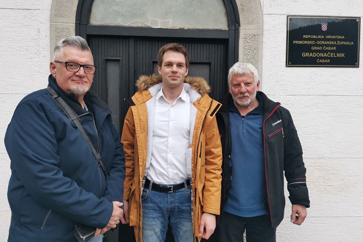 Ivan Mohorović Đoser, Antonio Dražović i Mladen Bastijanić (snimio Branko Biočić)