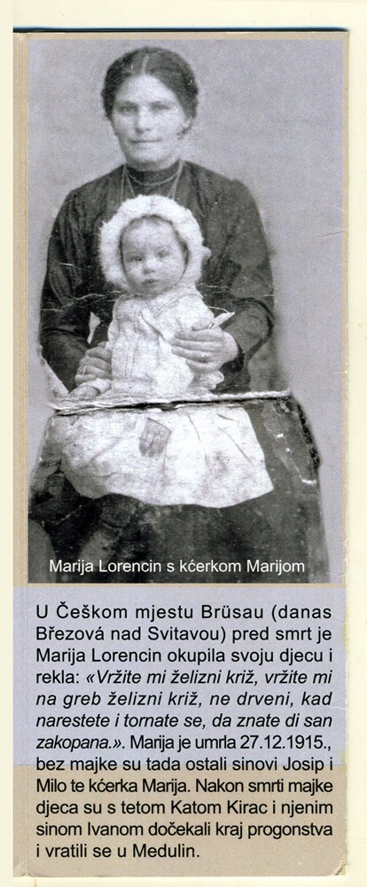 Očaj i krik Medulinke Marije Lorencin na samrti, upućen djeci koju ostavlja u tuđini, u izbjegličkom logoru za Prvog svjetskog rata