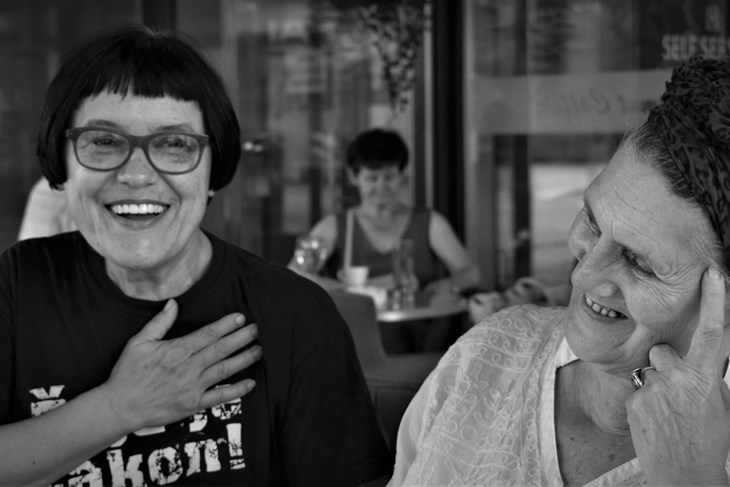 Vlasta Delimar i Vesna Stilinović