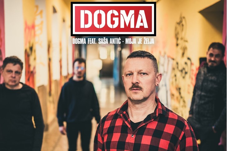 Naslovnica singla "Moja je želja" Dogme i Saše Antića 