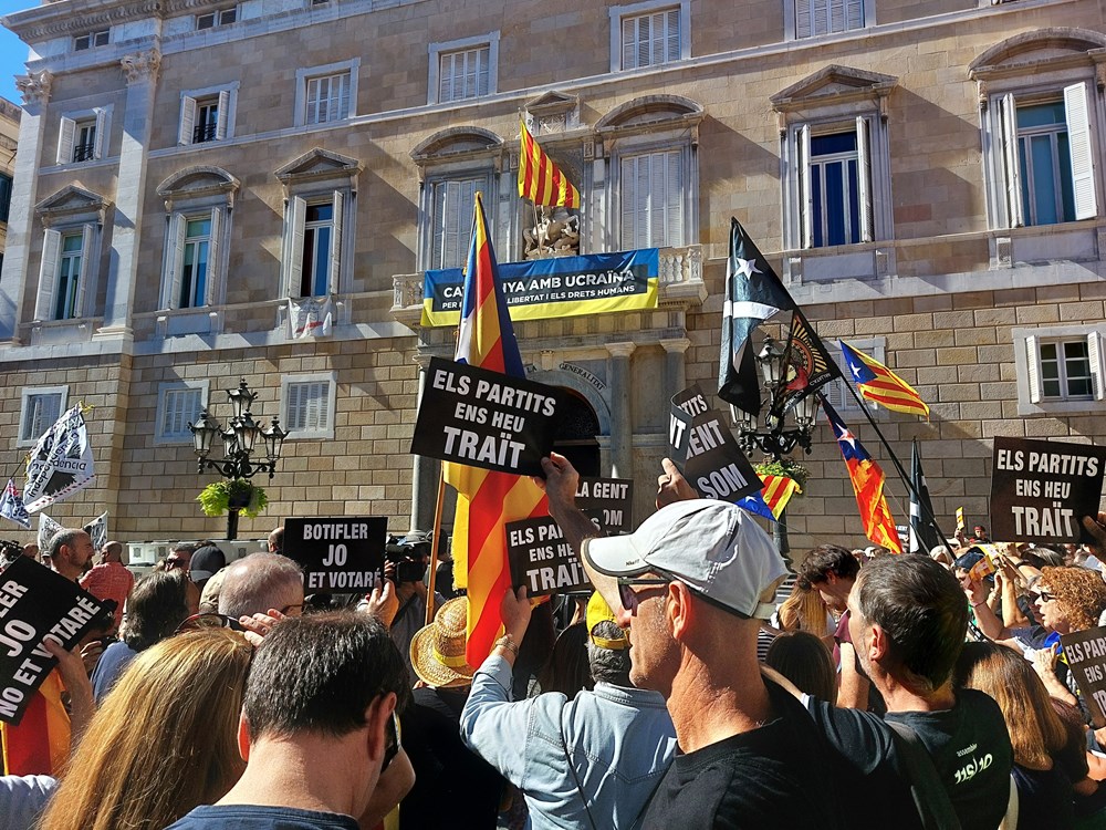 Nezadovoljni independentisti na lanjskom prosvjedu kada se obilježavala peta obljetnica nepriznatog referenduma