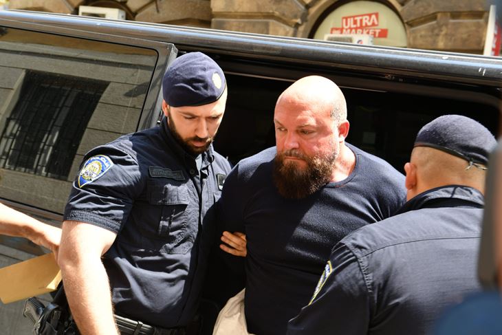 Uhićenje bombaša danas u Rijeci (CROPIX)