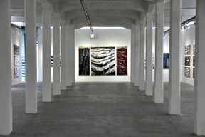 S retrospektivne izložbe Harija Ivančića u Muzeju suvremene umjetnosti Istre u siječnju ove godine (snimio Milivoj MIJOŠEK)