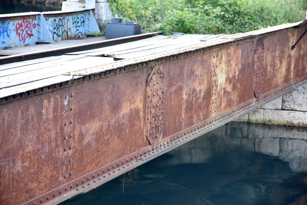Mosta na Mandraču čeka sanaciju (snimio Duško MARUŠIĆ ČIČI)