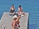 Prvi kupači na pulskim plažama (snimio Duško MARUŠIĆ ČIČI)