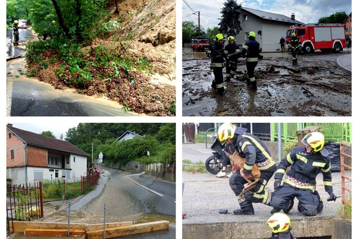 Nevrijeme  na Sljemenu ( Foto: Facebook stranica Vatrogasne postrojbe Zagreb)